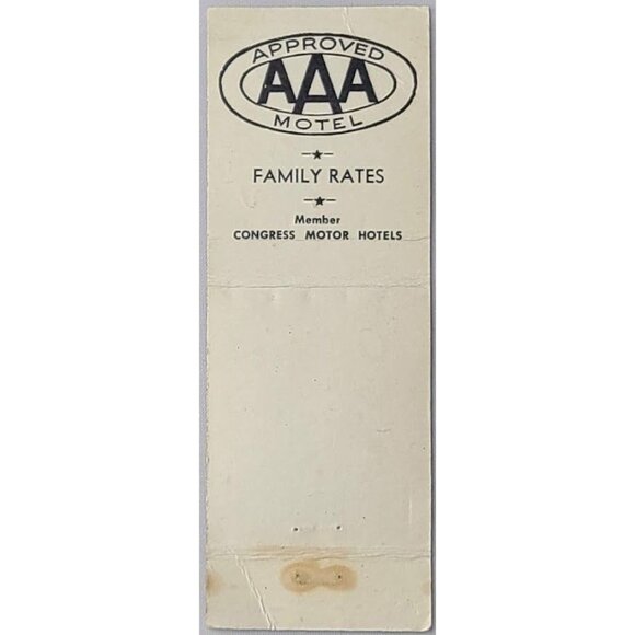 Front Strike Matchbook Cover Lincoln Motor Lodge Gettysburg PA Pennsylvania - Picture 3 of 5